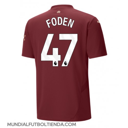 Camiseta Manchester City Phil Foden #47 Tercera Equipación Replica 2024-25 mangas cortas